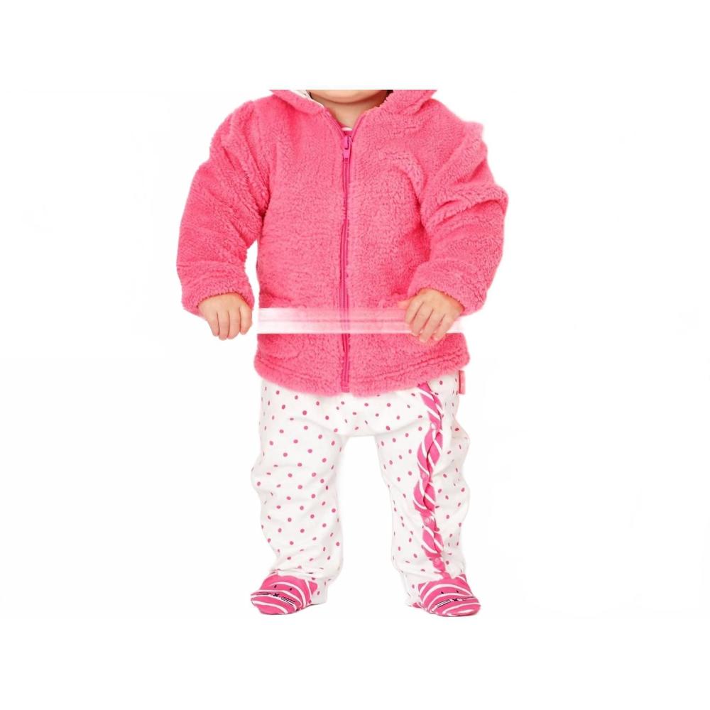 NEW LE TOP le top baby "miss kitty" hooded plush jacket in azalea pink with ears